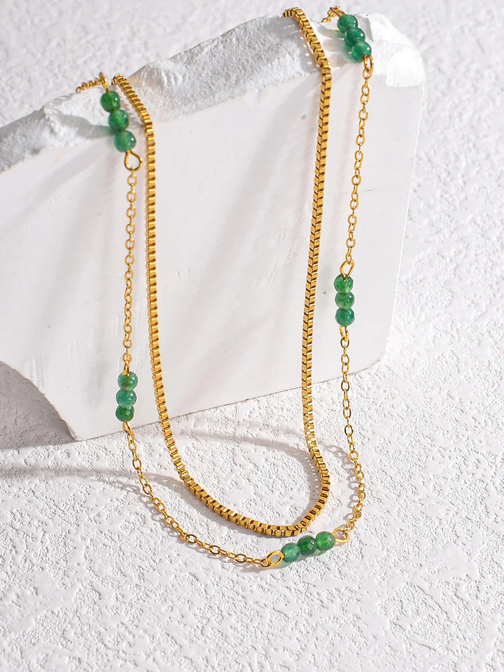 Minimalist Stackable Beaded Necklace