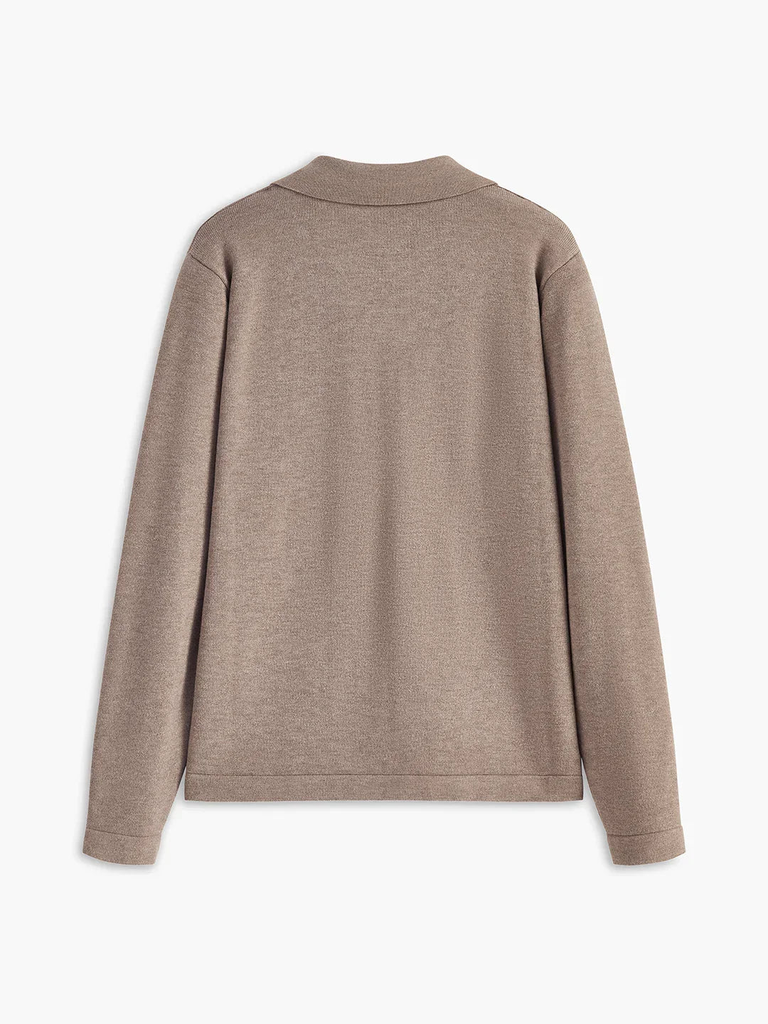 Minimalist Style Knit Polo Sweater