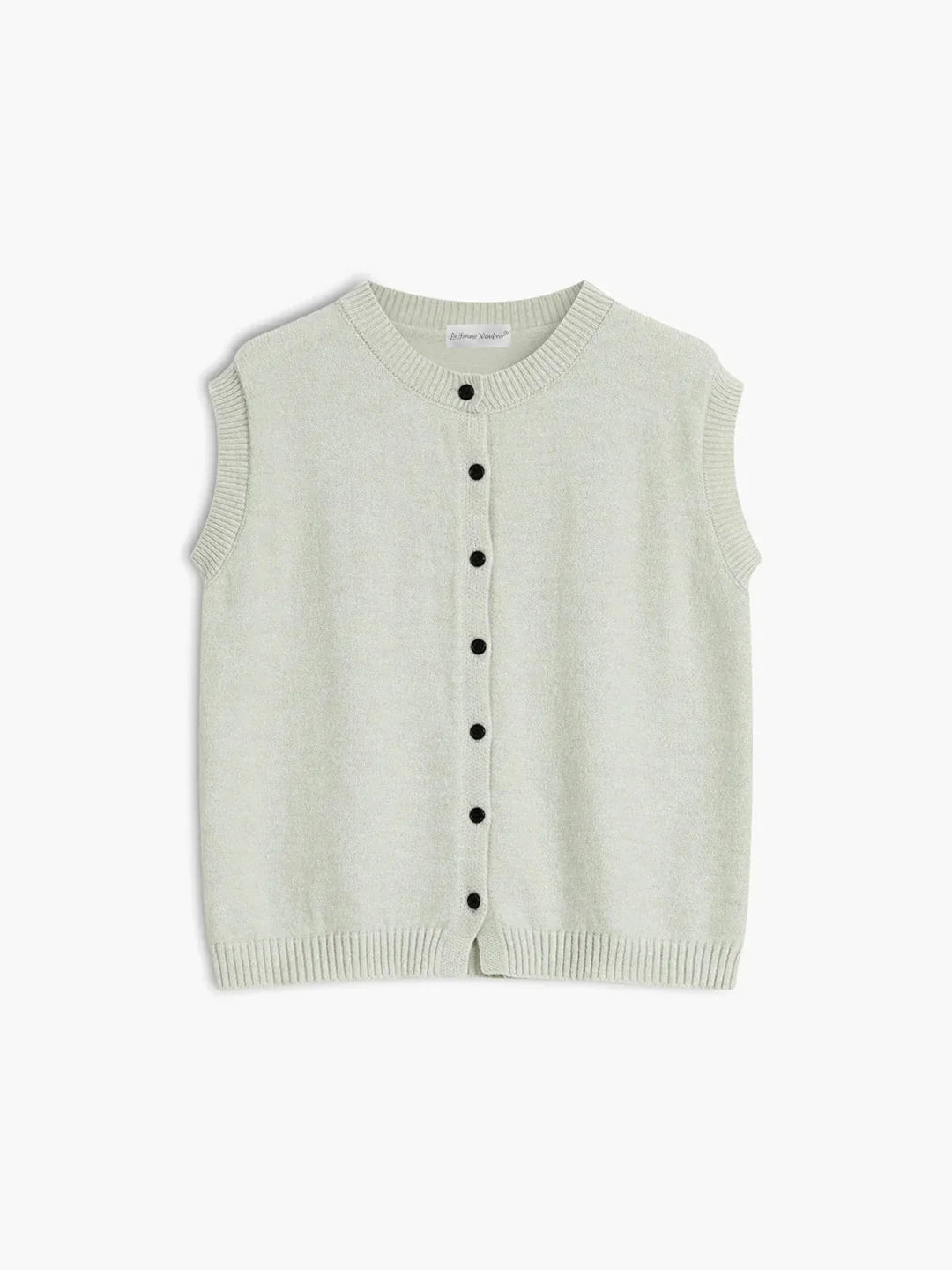 Single-breasted Casual Button Up Sweater Vest