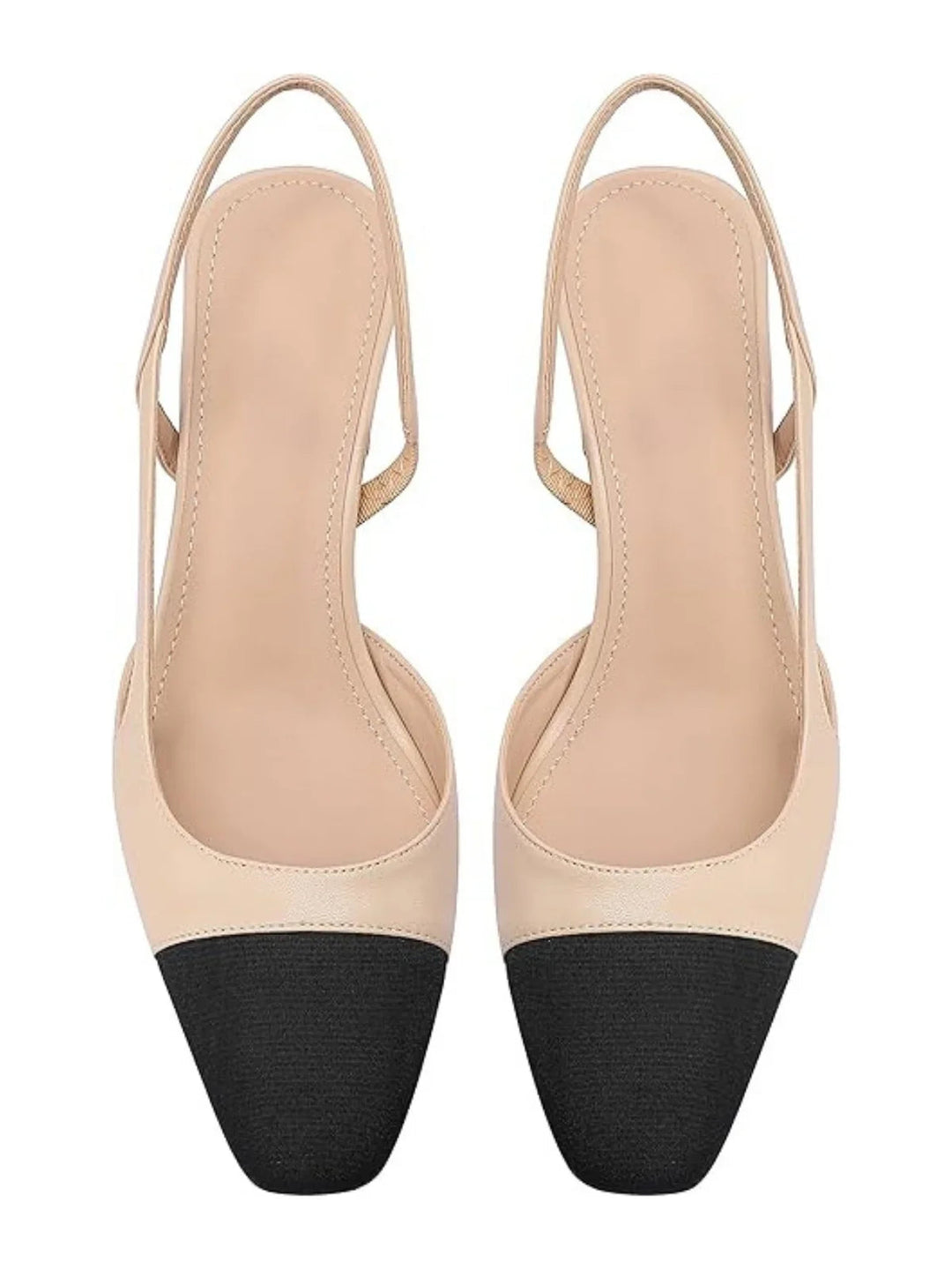 Classic Duo-Tone Slingback Heels