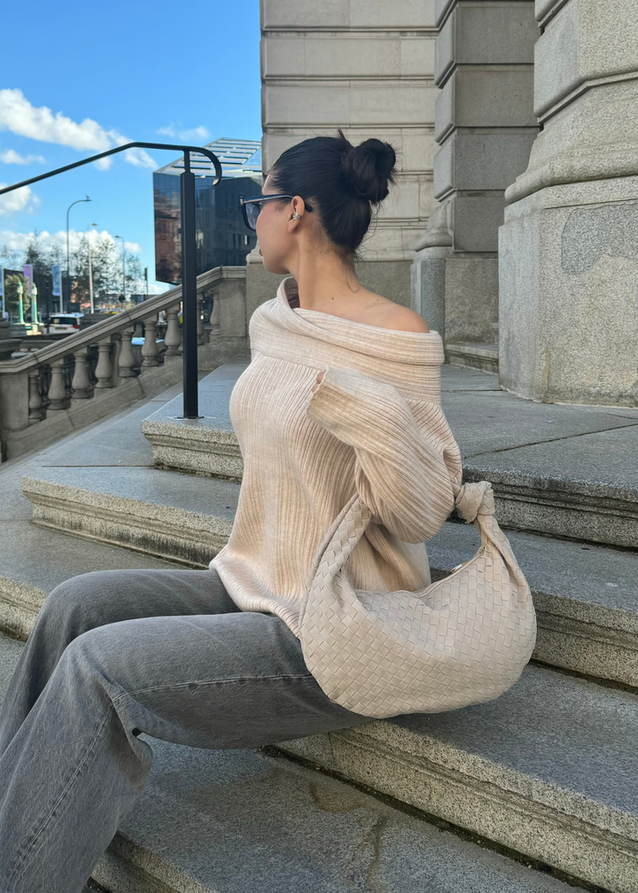 Silva Suede Bag - Light Beige