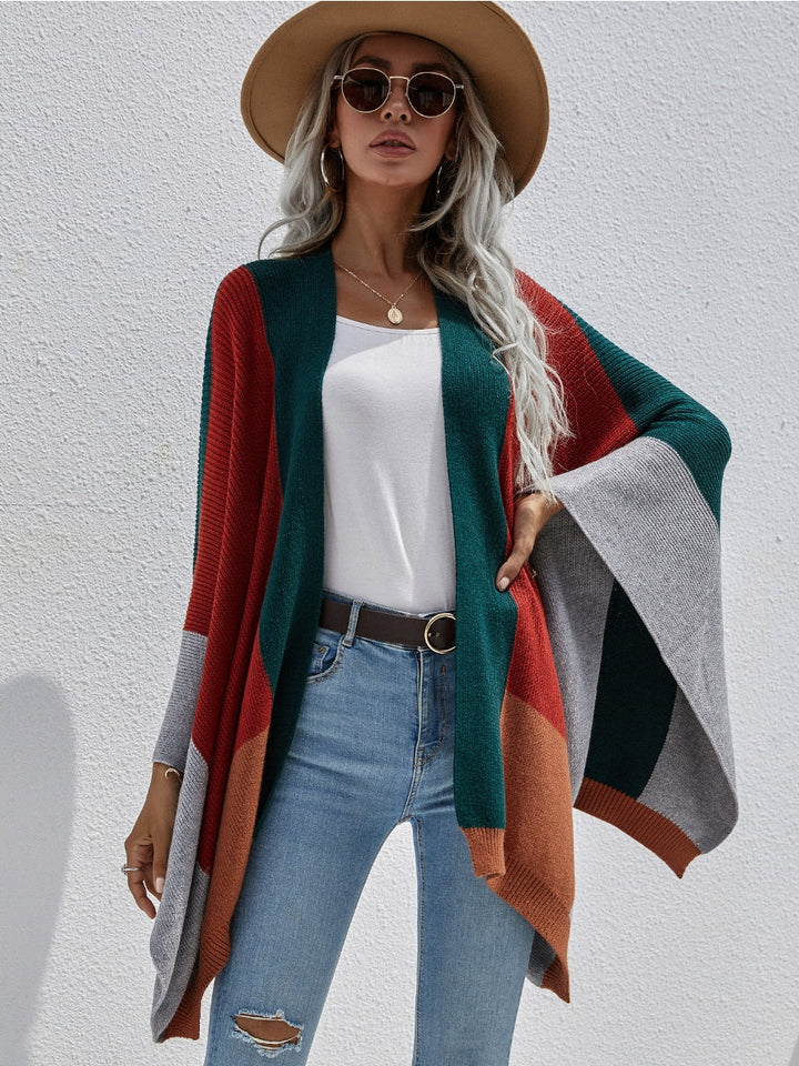 Sierra Trails Colourblock Long Cardigan