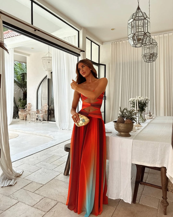 Valencia - Twist Front Maxi Dress