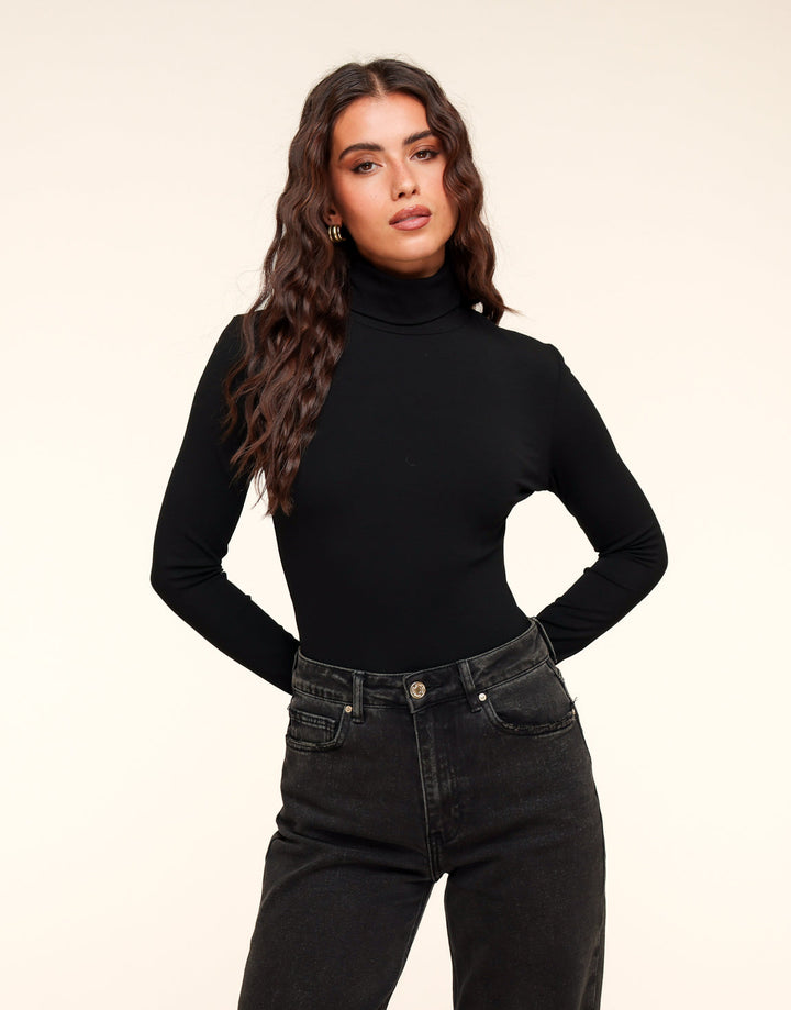 Black Basic High Neck - Body