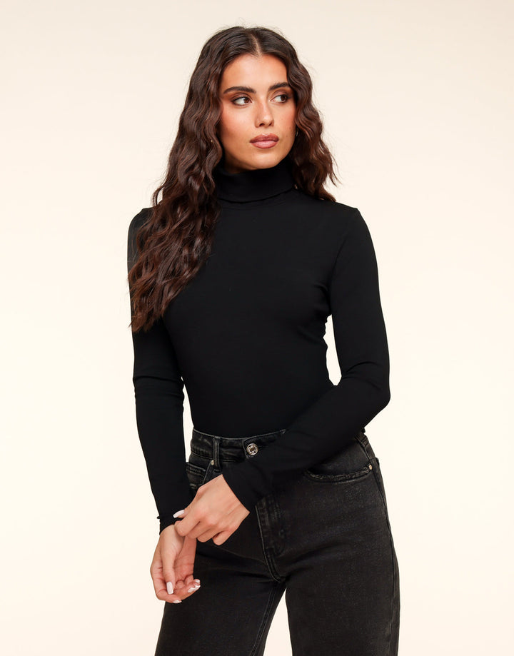 Black Basic High Neck - Body