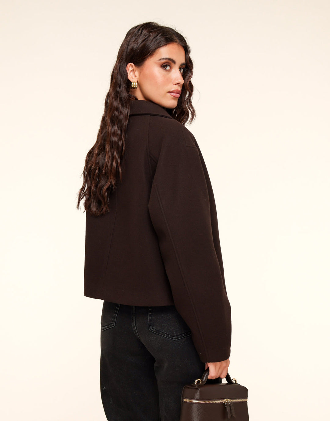 Brown Short Studio Coat - Jacket