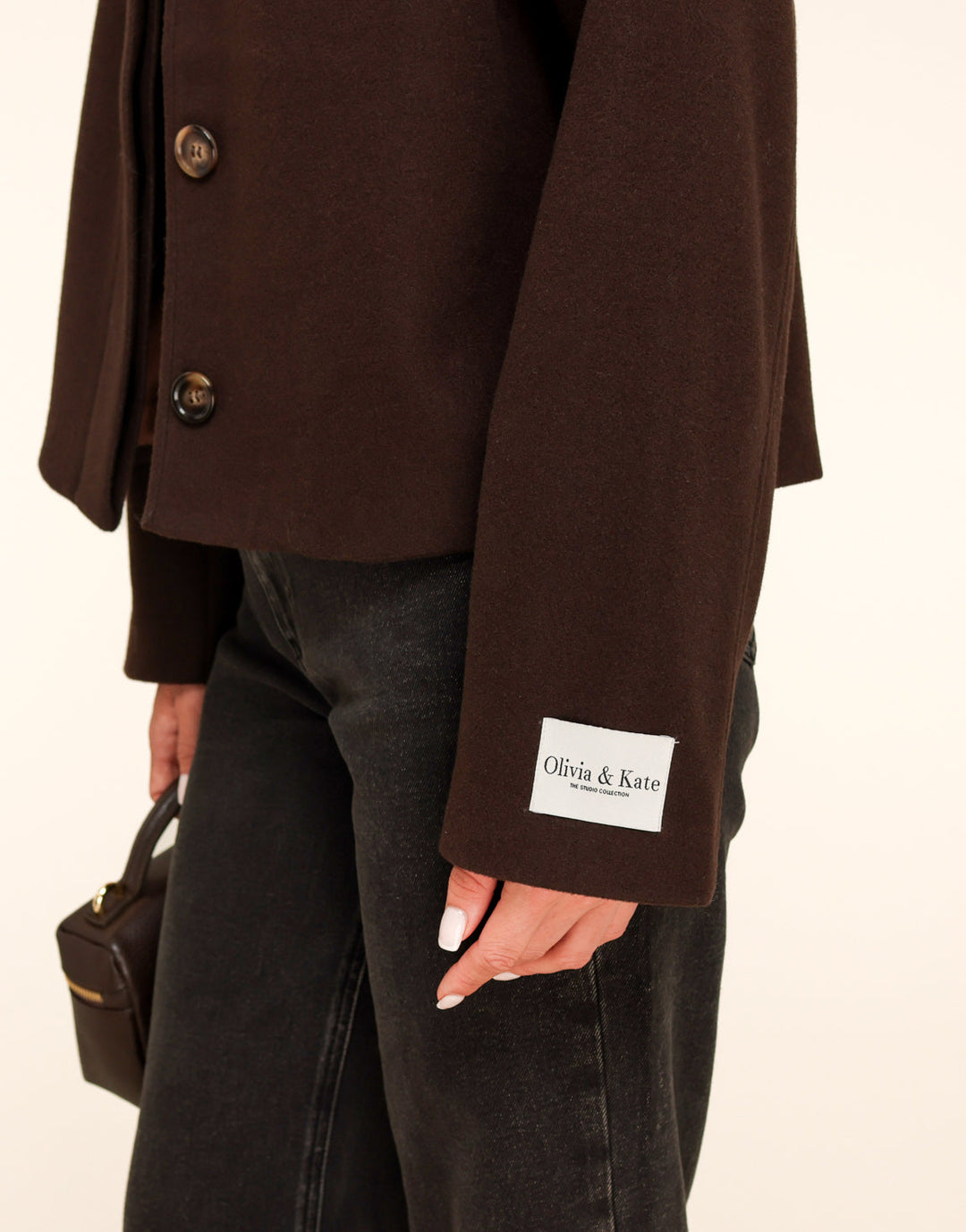 Brown Short Studio Coat - Jacket