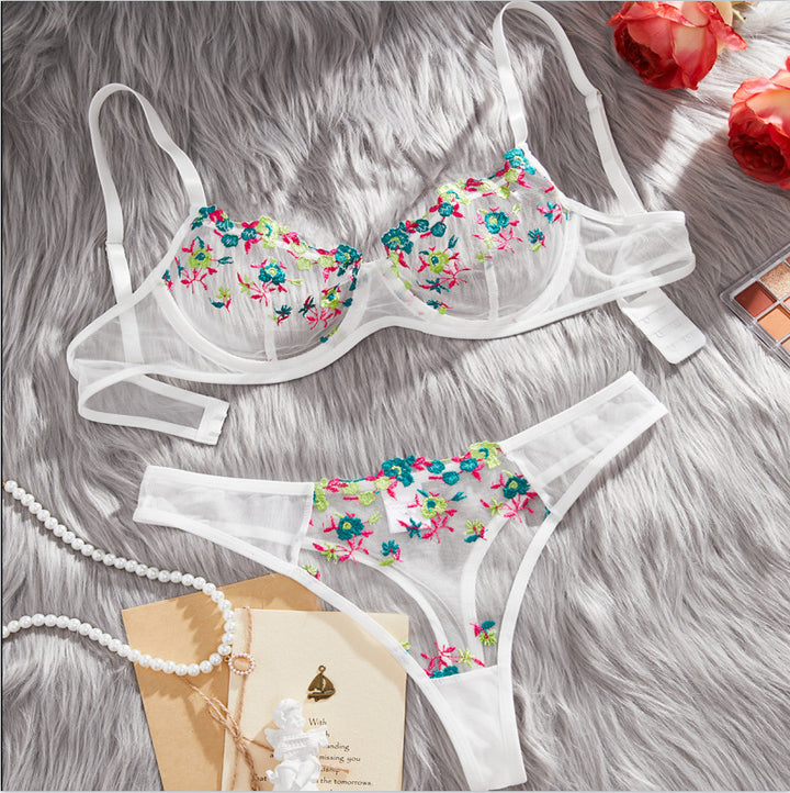 Seralith - Elegant Embroidered Lingerie Set