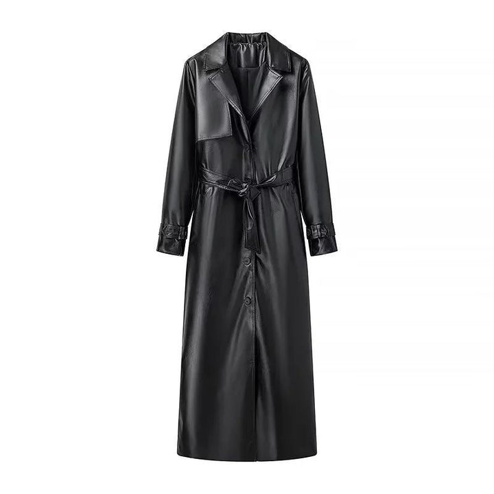 Bellamy Midnight Faux Leather Trench