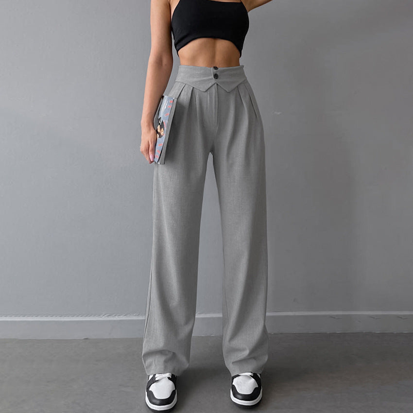 V-Waist Tailored Trousers