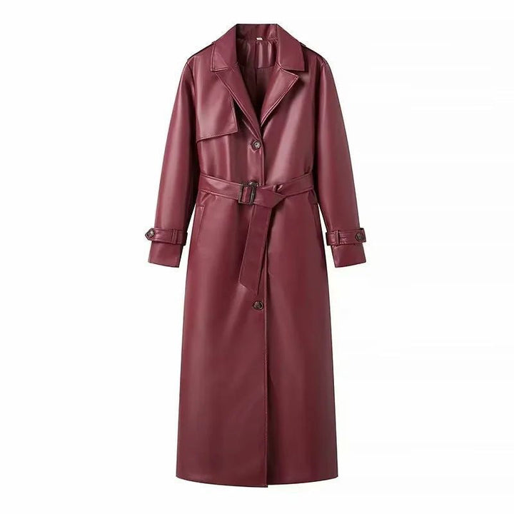 Bellamy Midnight Faux Leather Trench