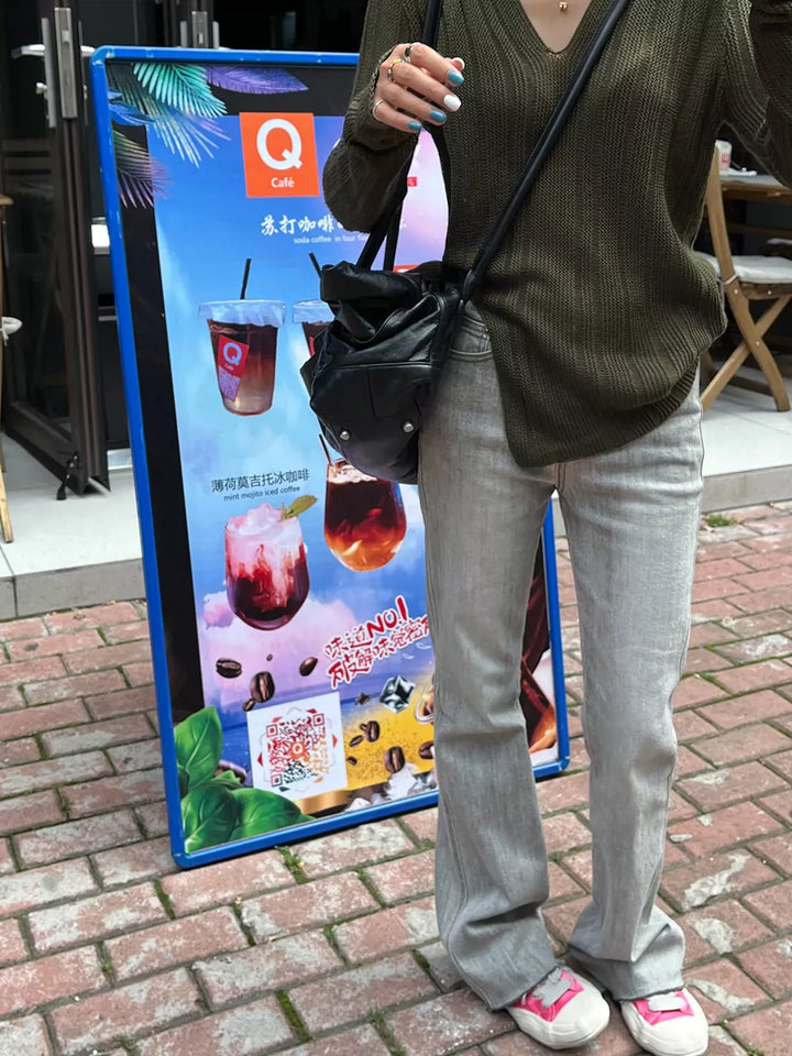 Sienna Raw-Edge Knit Top Sweater