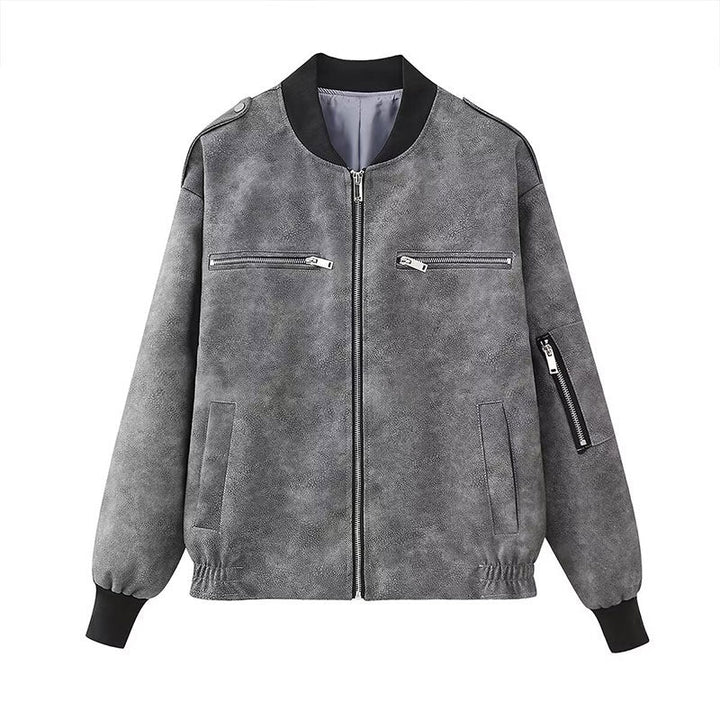 Camden Washed Leather Bomber