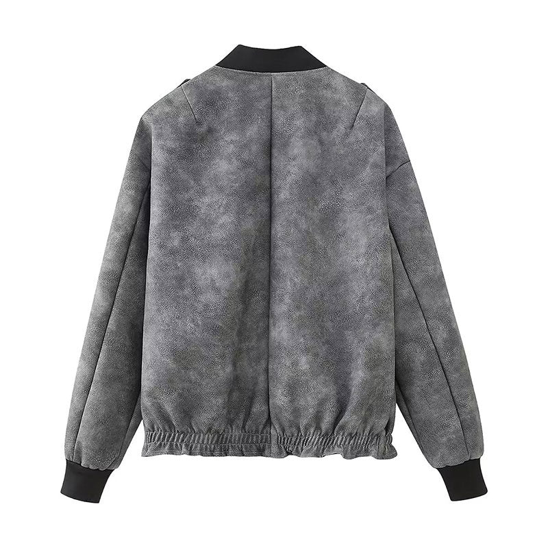 Camden Washed Leather Bomber