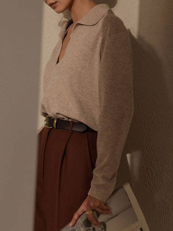 Auden Soft Knit Collared Jumper