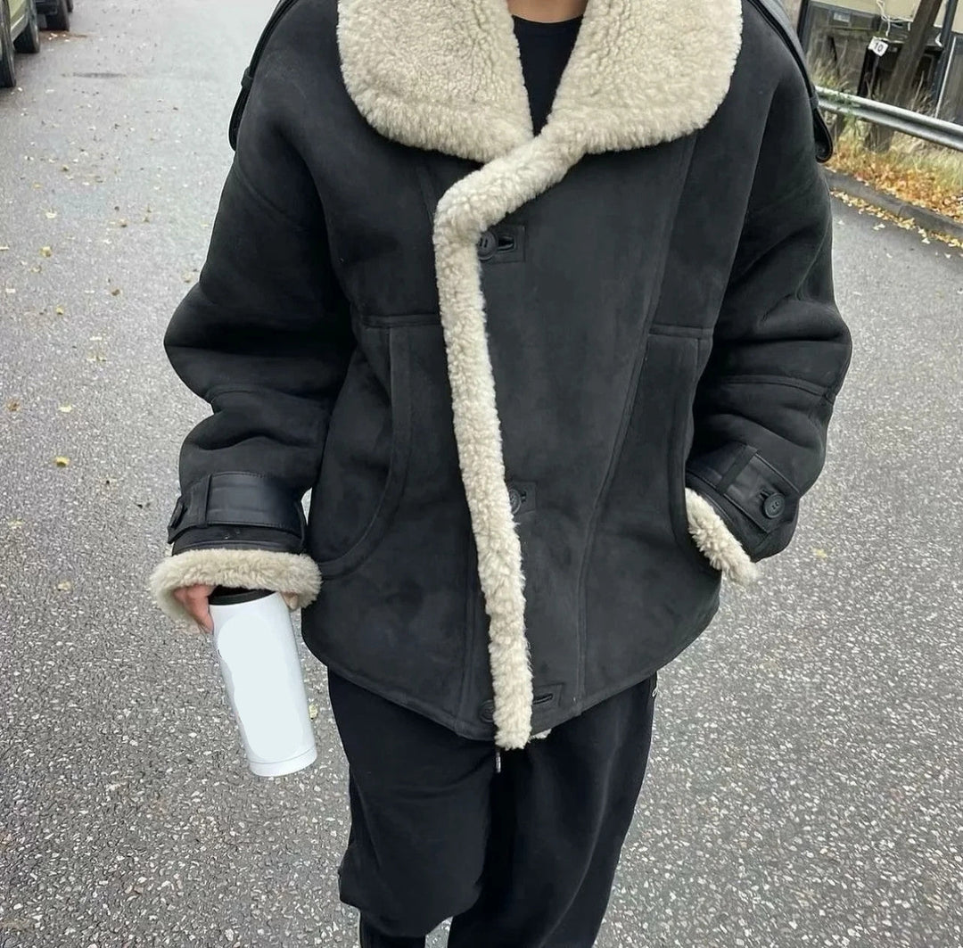 Sutton Shearling Aviator Jacket