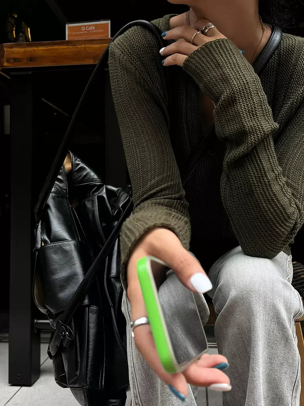 Sienna Raw-Edge Knit Top Sweater