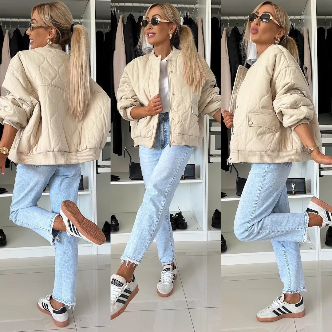 Stonefield Quilted Bomber Jacket