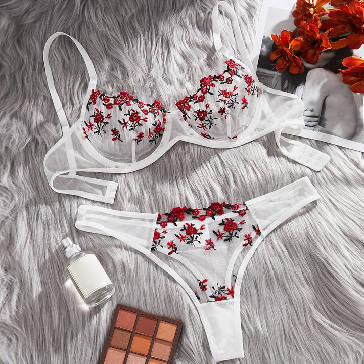 Seralith - Elegant Embroidered Lingerie Set
