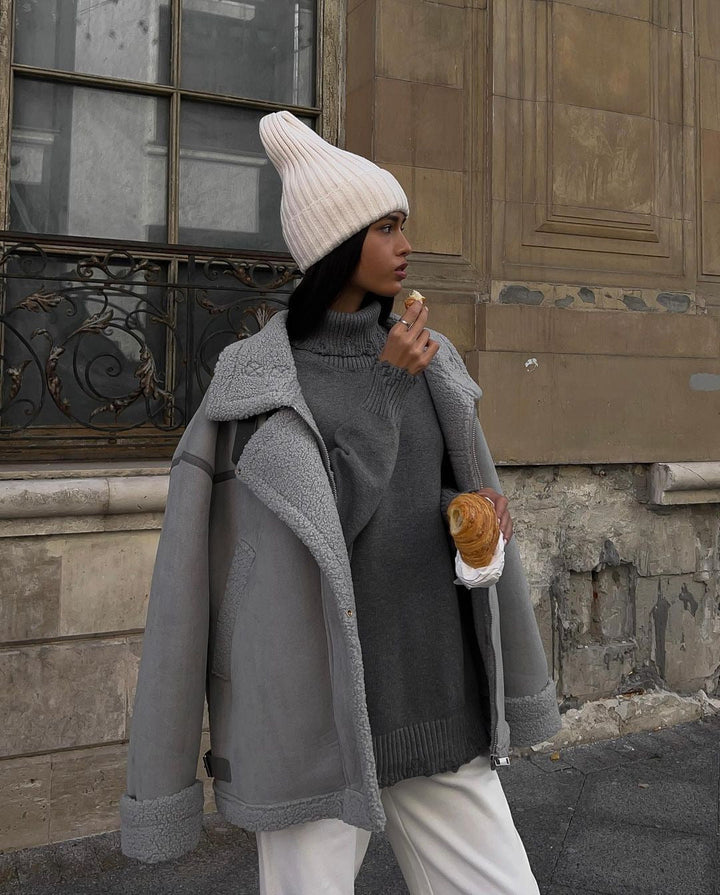 Sylvette Oversized Shearling Jacket