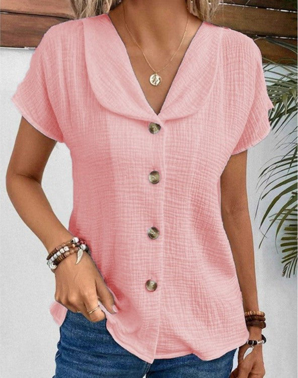 Bayshore Soft Collar Button Blouse