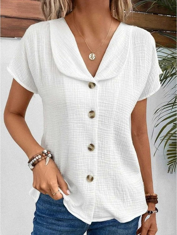 Bayshore Soft Collar Button Blouse