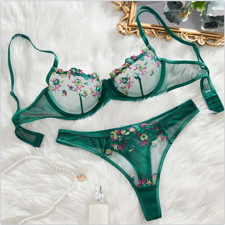 Seralith - Elegant Embroidered Lingerie Set