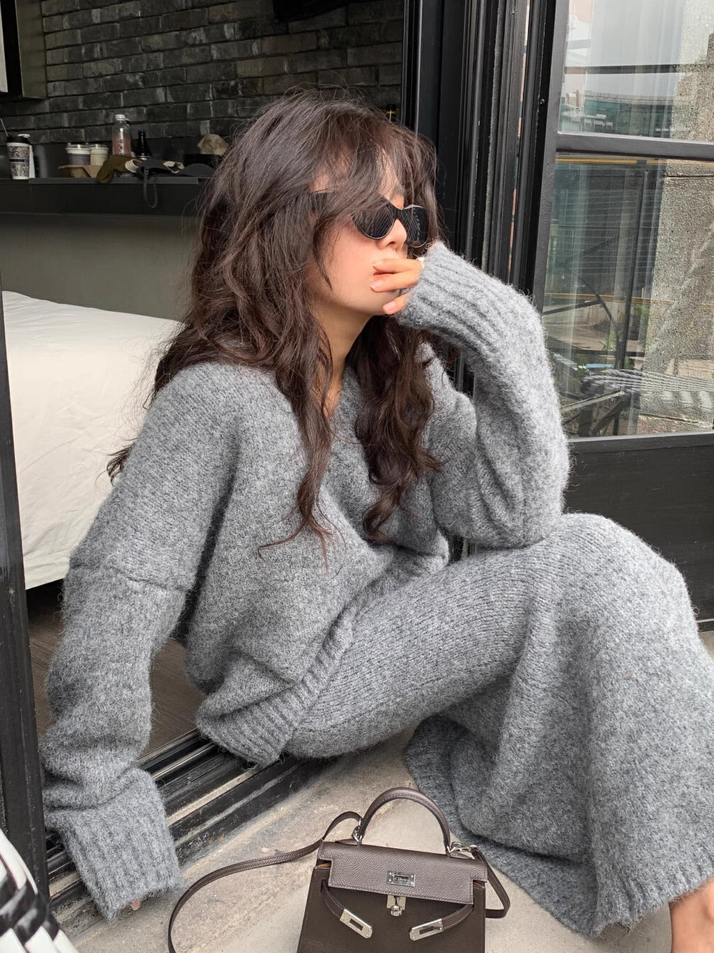 Noelle Soft Knit Sweater And Skirt Set