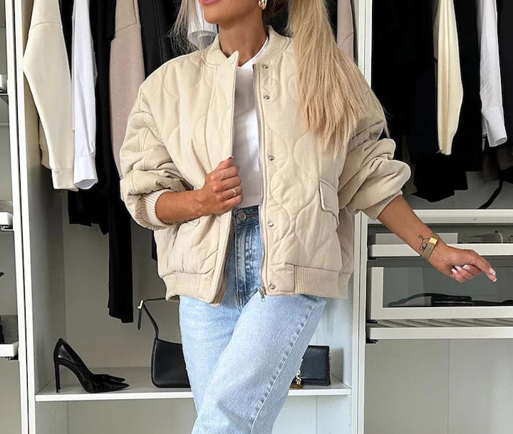 Stonefield Quilted Bomber Jacket