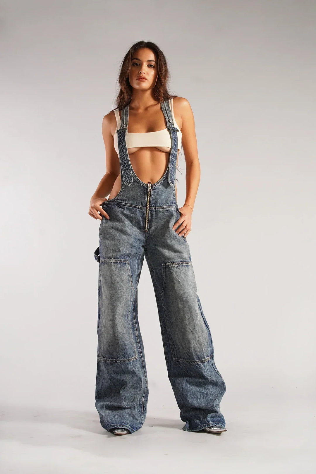 Low Voltage Wide-Leg Overalls
