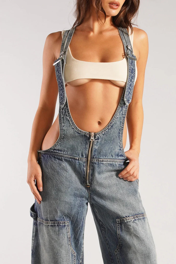 Low Voltage Wide-Leg Overalls