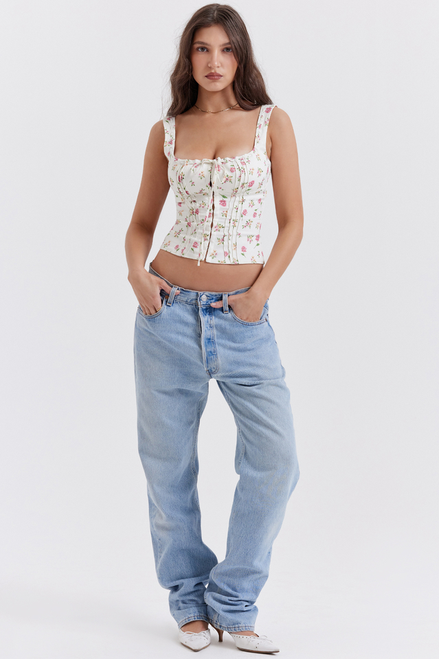 Rosalie Floral Corset Top