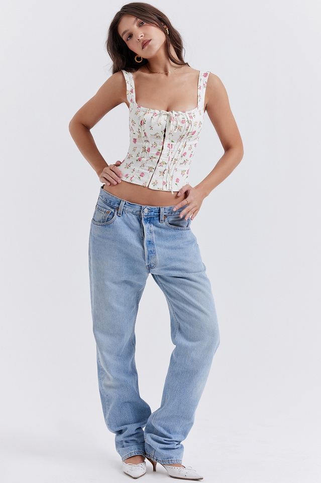 Rosalie Floral Corset Top