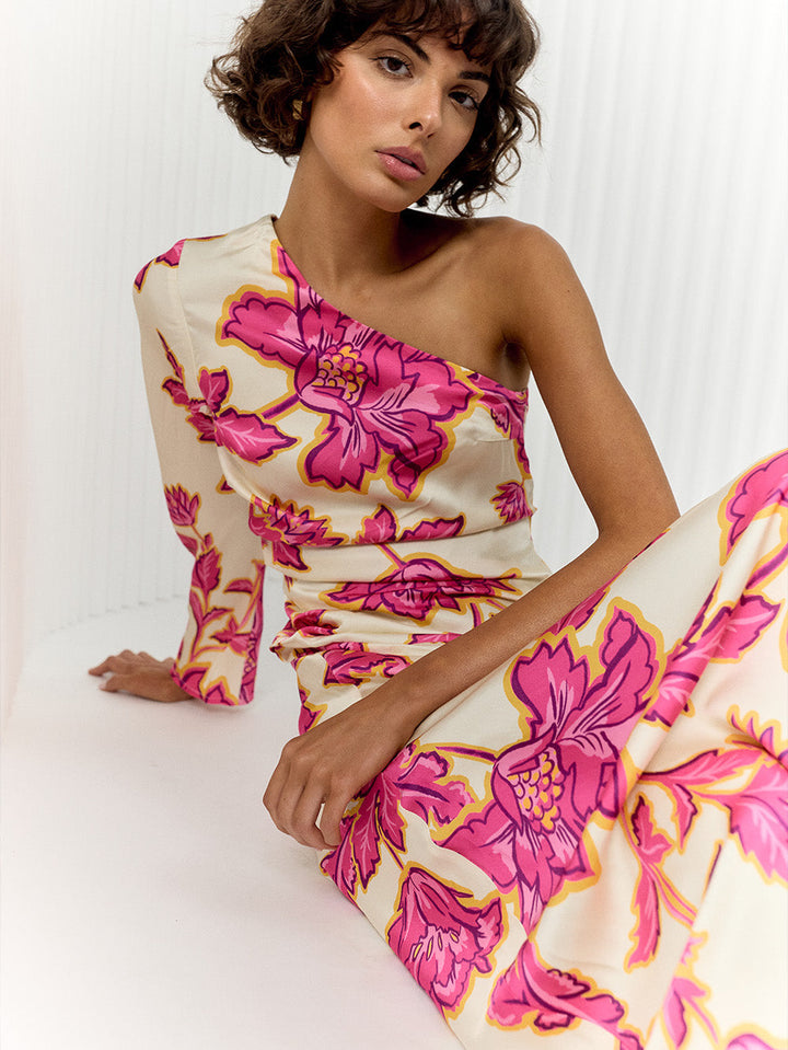 Lara - One-Sleeve Maxi Dress