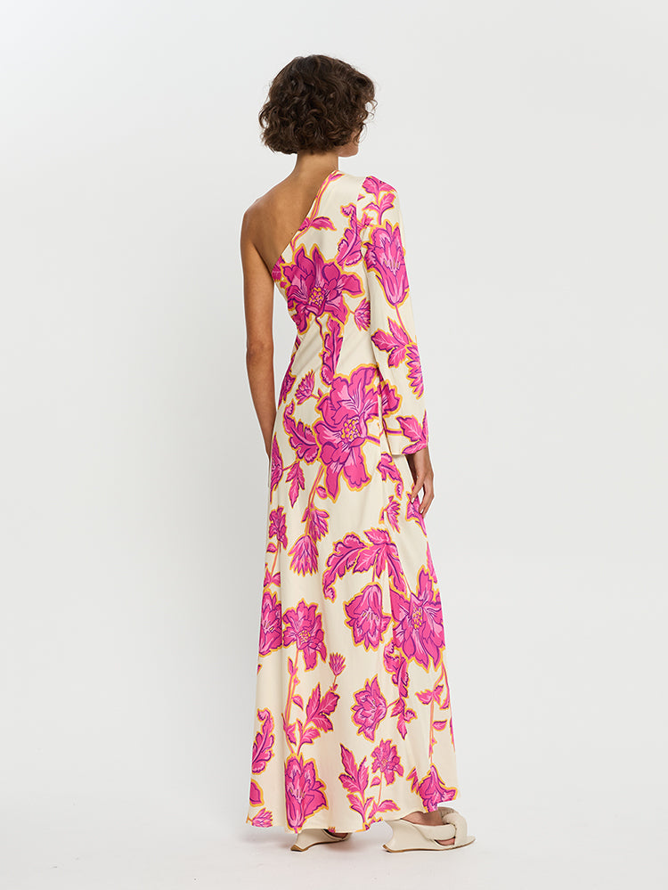 Lara - One-Sleeve Maxi Dress