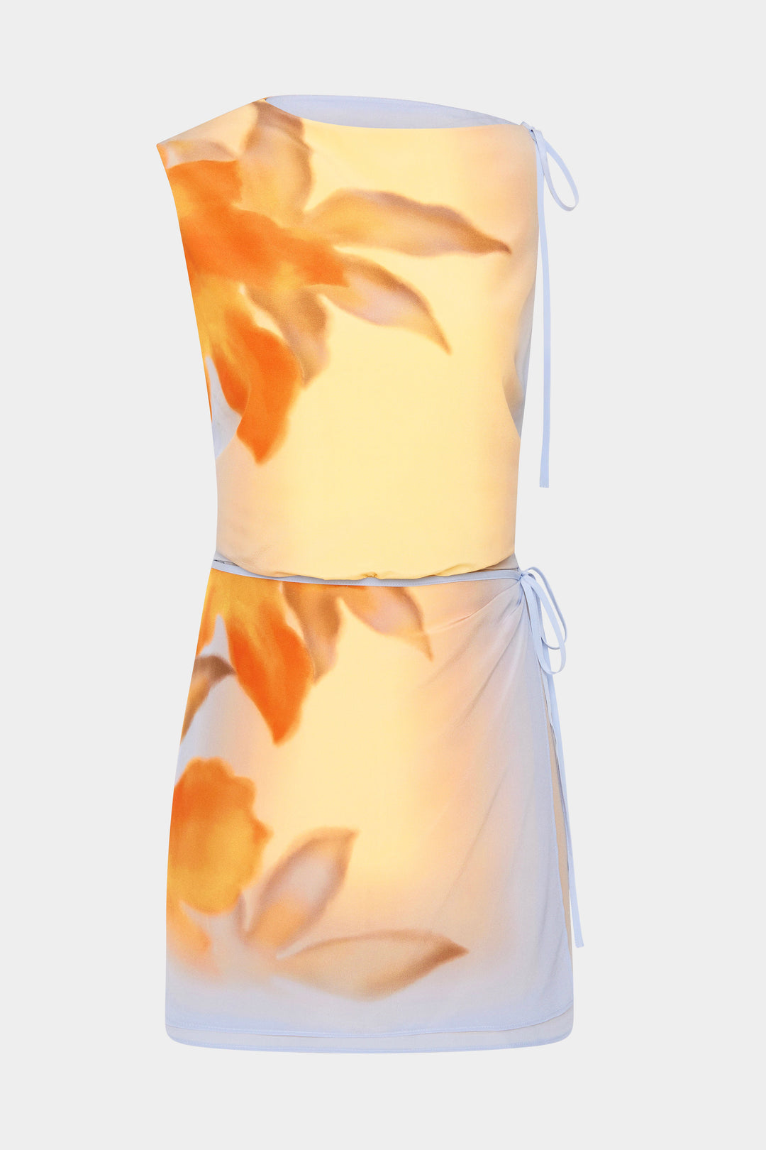 Iris - Floral Silk Mini Dress