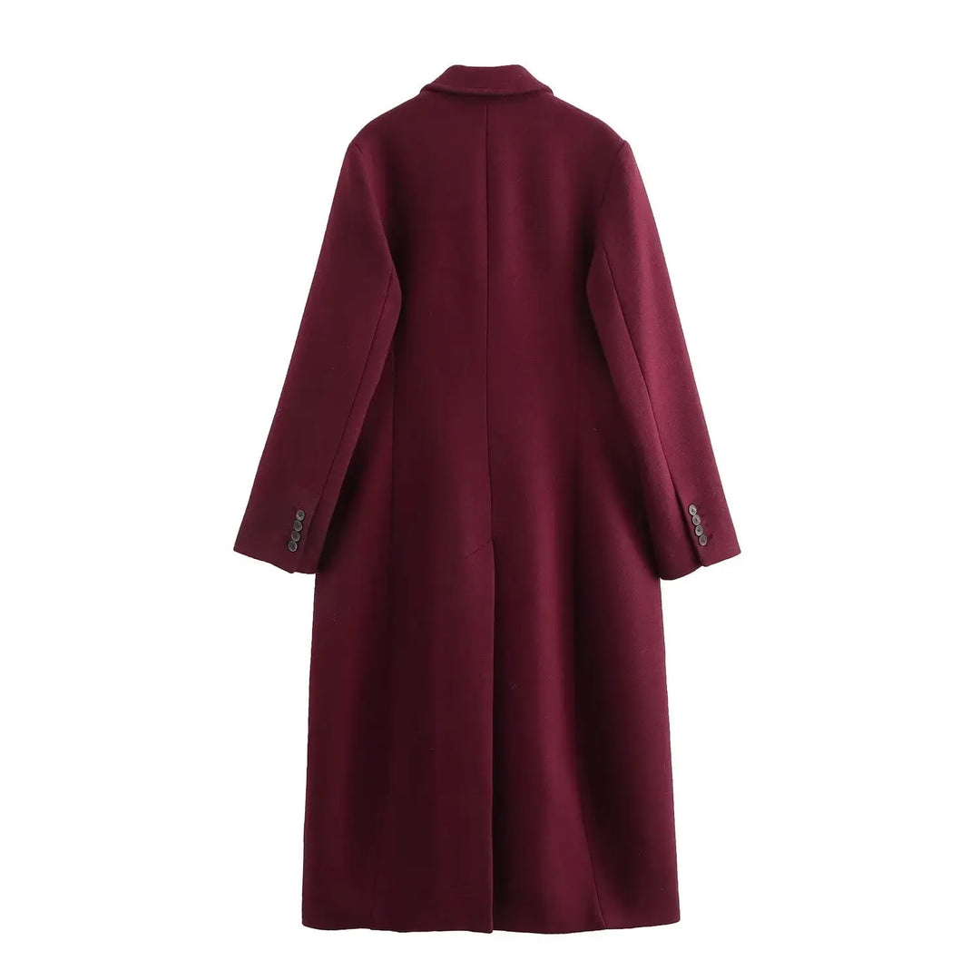 Vienna Avenue Double Breasted Long Coat