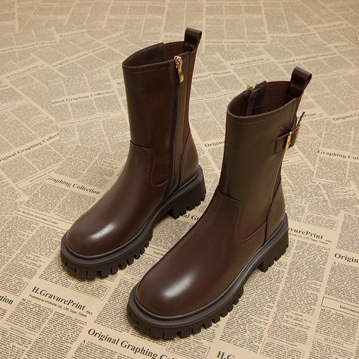 Marlow Buckle Combat Boots