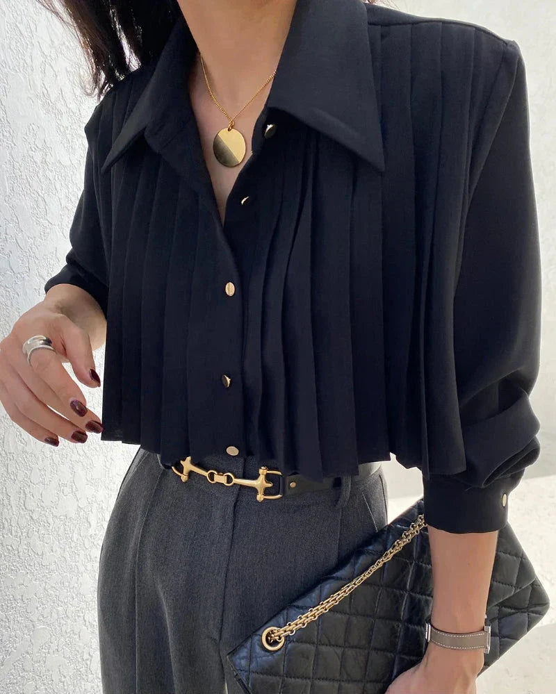 Vienna Pleated Detail Shirt