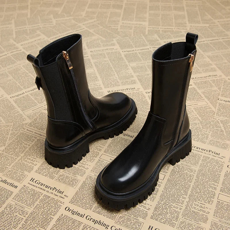 Marlow Buckle Combat Boots