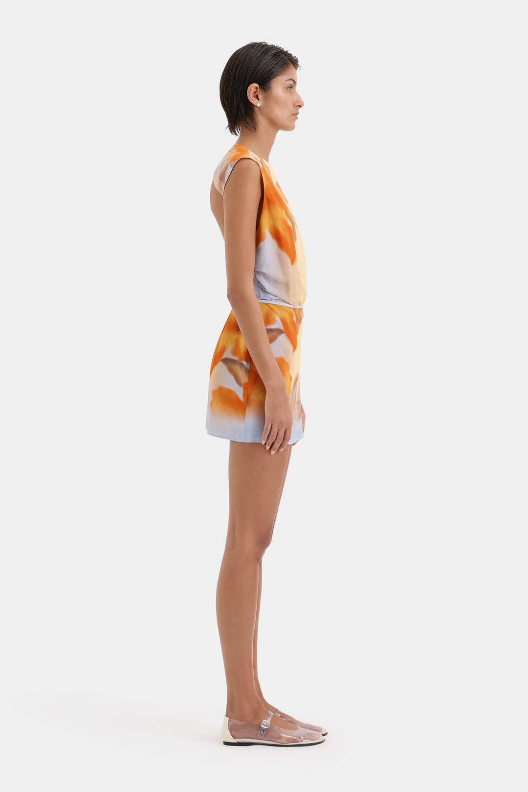 Iris - Floral Silk Mini Dress