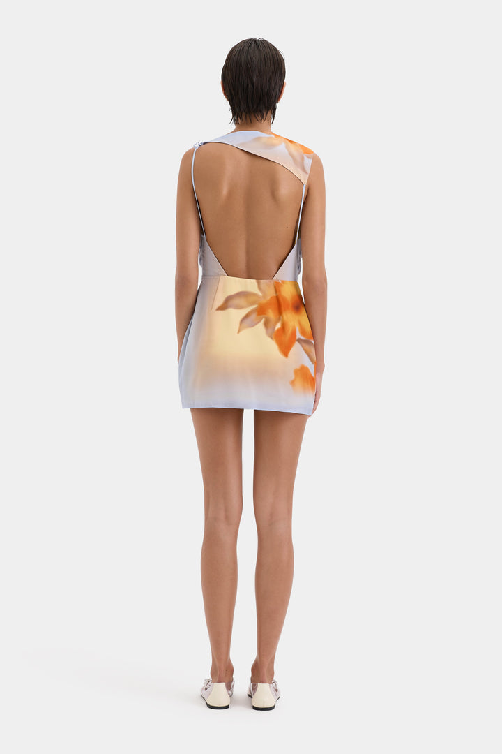 Iris - Floral Silk Mini Dress