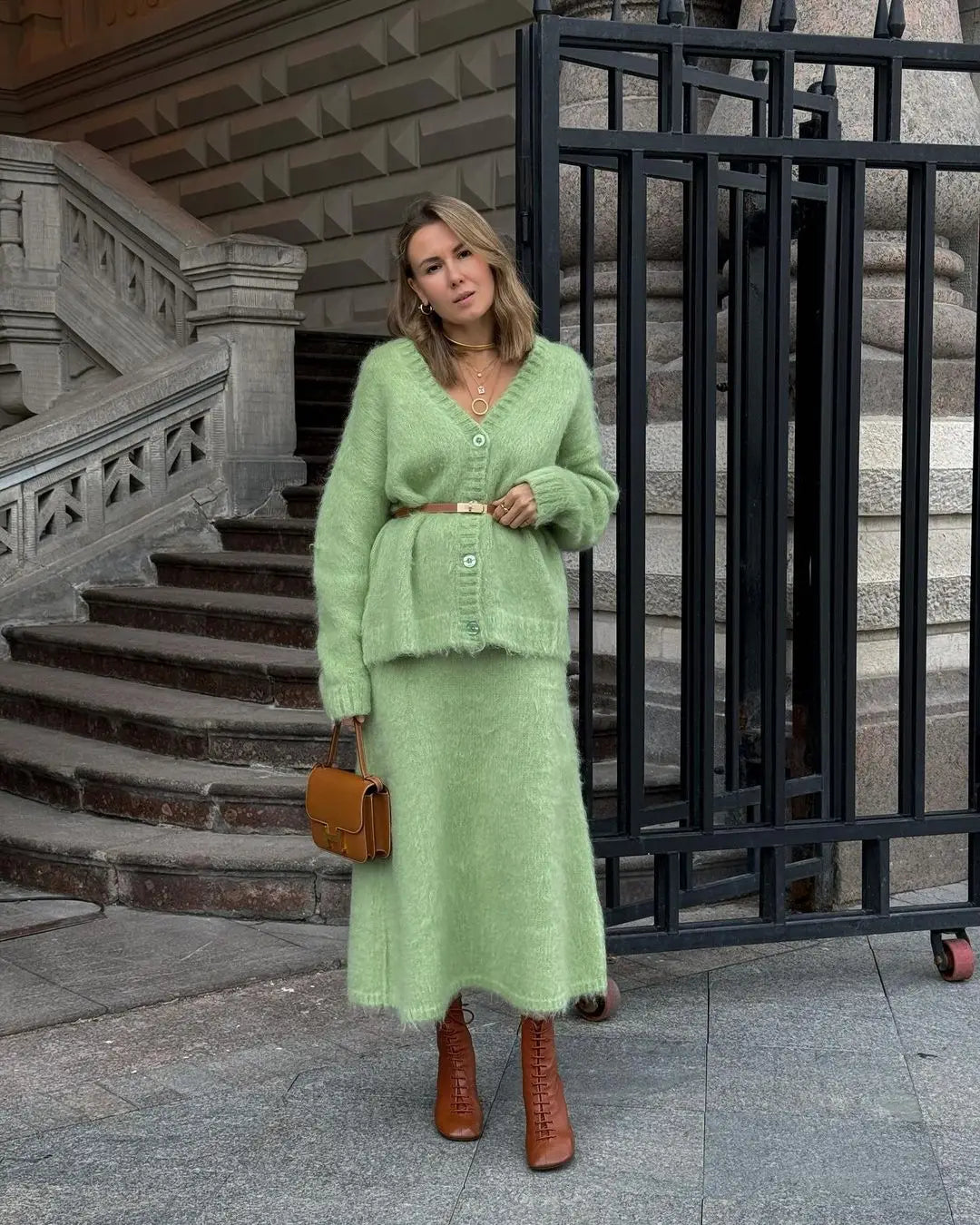 Celeste Fluffy Knit Co-ord Set