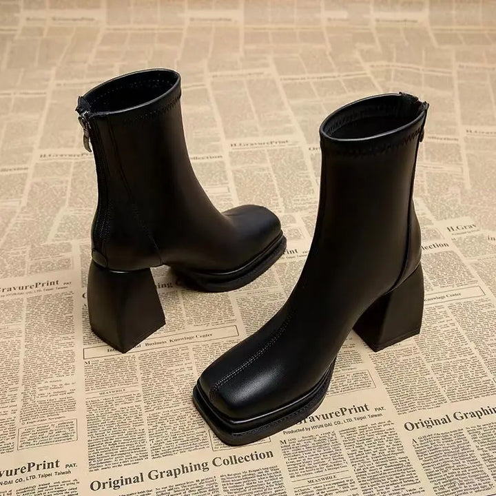 Isla Platform Block Heel Boots