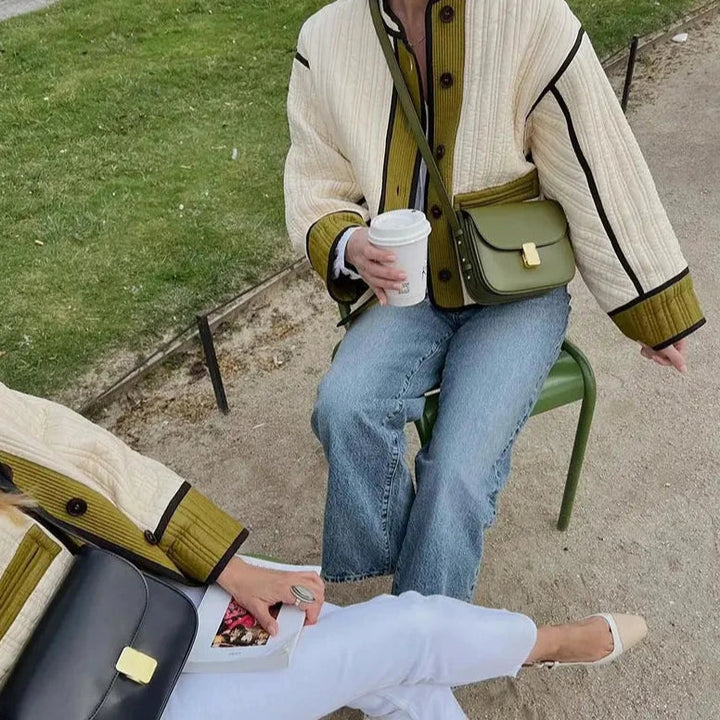 Rue Montclair Piped Quilted Jacket