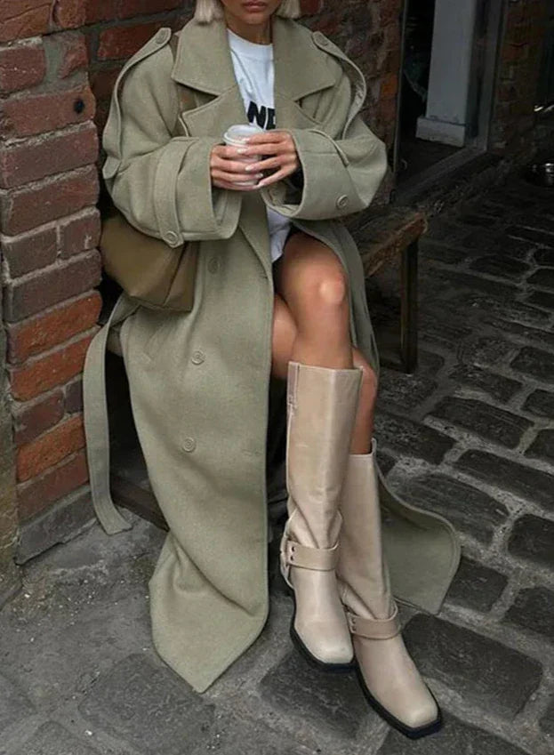 Windsor Belted Wool Coat