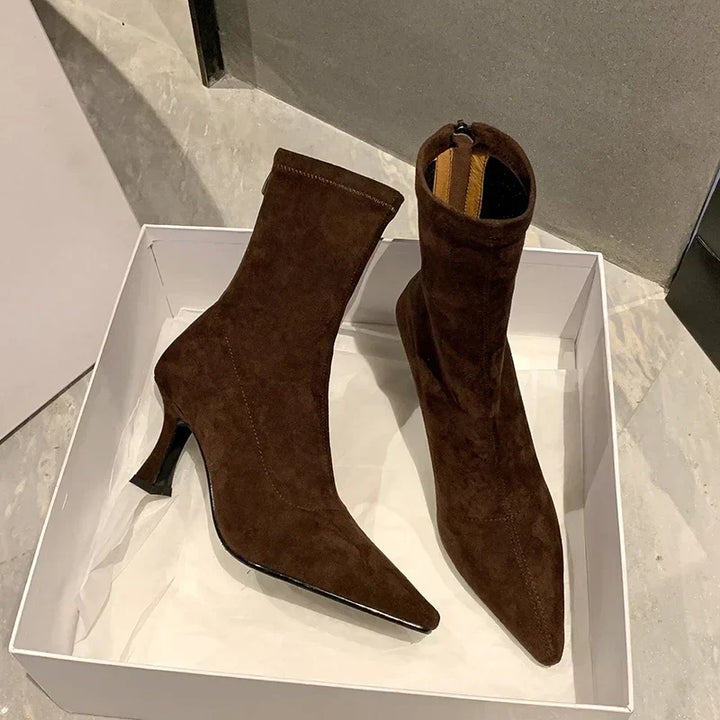 Avery Pointed Toe Sock Boots