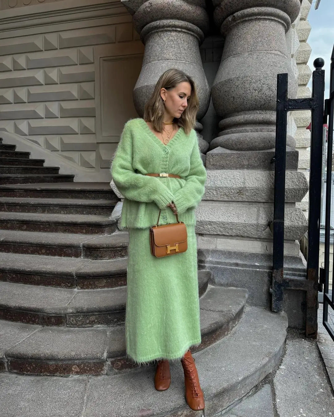 Celeste Fluffy Knit Co-ord Set