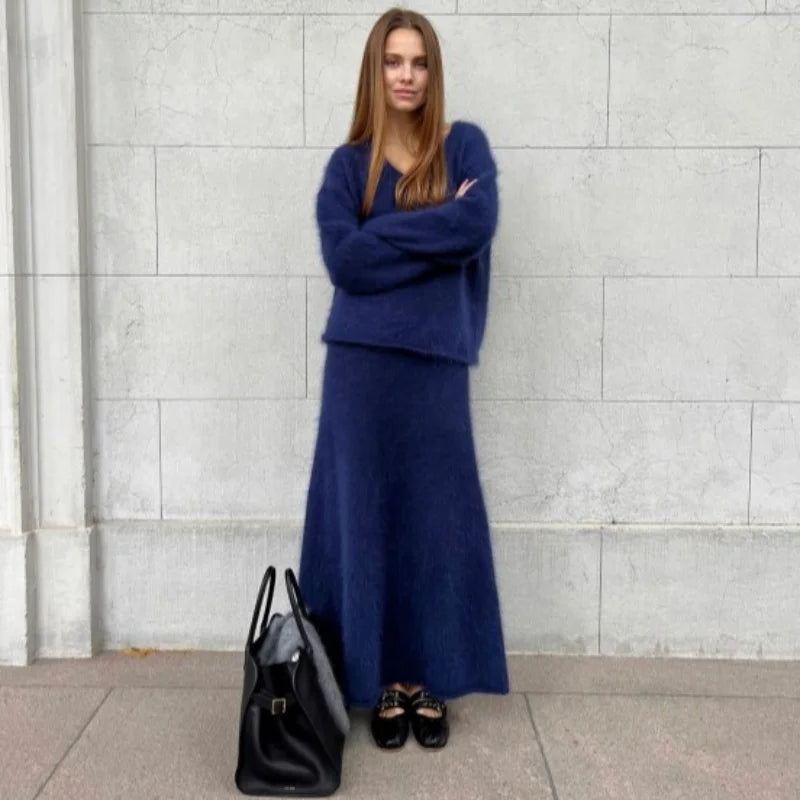 Celeste Fluffy Knit Co-ord Set