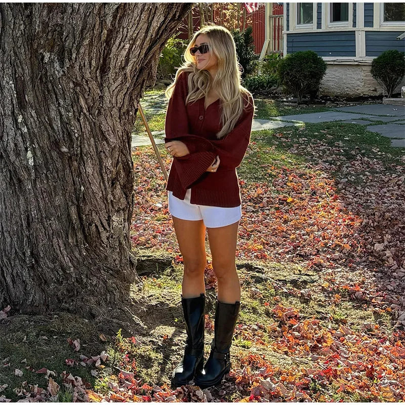 Maplewood Slouch Knit Cardigan